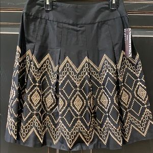 Dana Buchman Embroidered Skirt